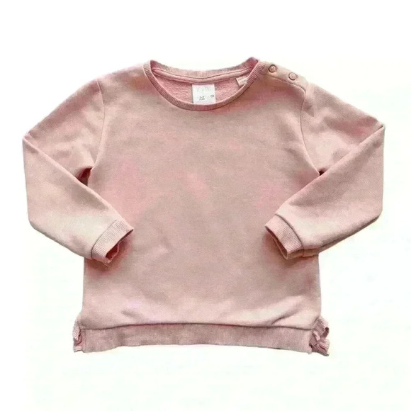 Zara Other - Zara Pink Ruffle Detail Sweatshirt size 18-24 months